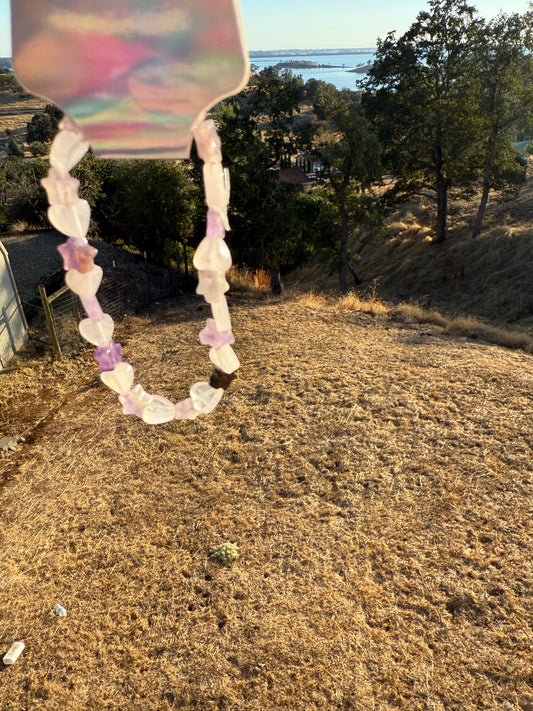 Crystal hearts and stars